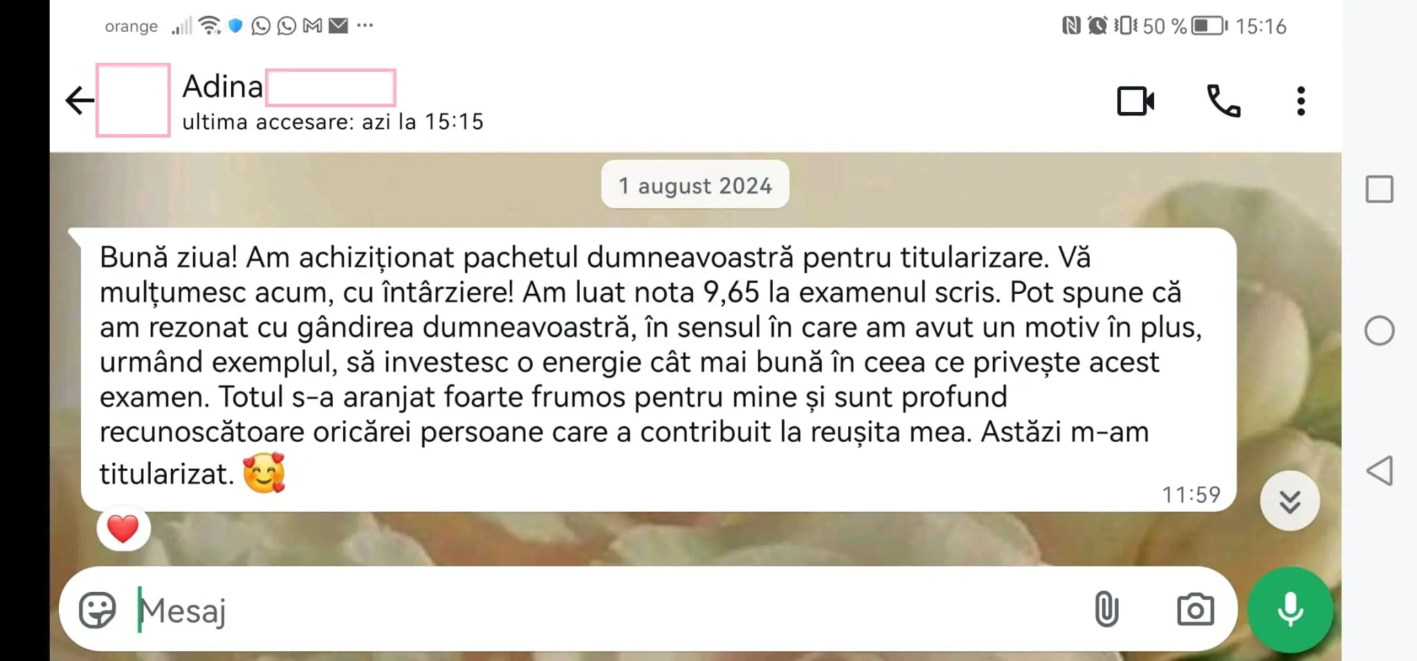 Testimonial