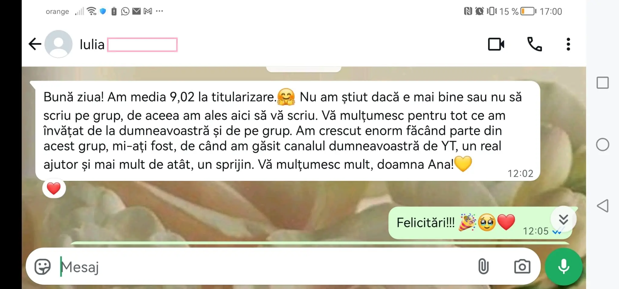Testimonial